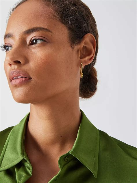 john lewis gold hoop earrings|More.